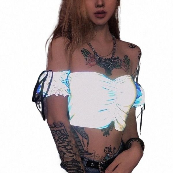 women's t-shirt women's t-shirt women off shoulder hip hop puff short sleeve reflective shiny evening party clubwear crop tee t-sh, White
women's t-shirt women's t-shirt women off shoulder hip hop puff short sleeve reflective shiny evening party clubwear crop tee t-sh, White