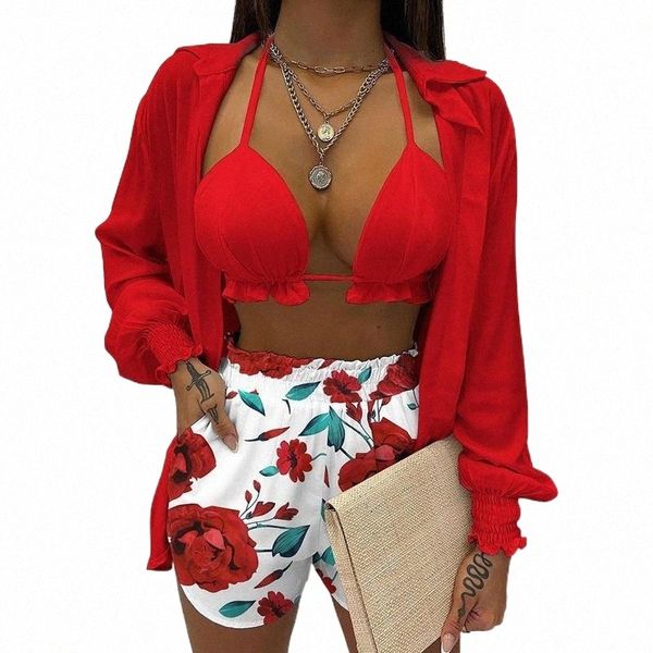 women's tracksuits women's tracksuits women summer casual sling cardigan shorts 3pcs suits long sleeve v-neck printing loungewear, Gray
women's tracksuits women's tracksuits women summer casual sling cardigan shorts 3pcs suits long sleeve v-neck printing loungewear, Gray