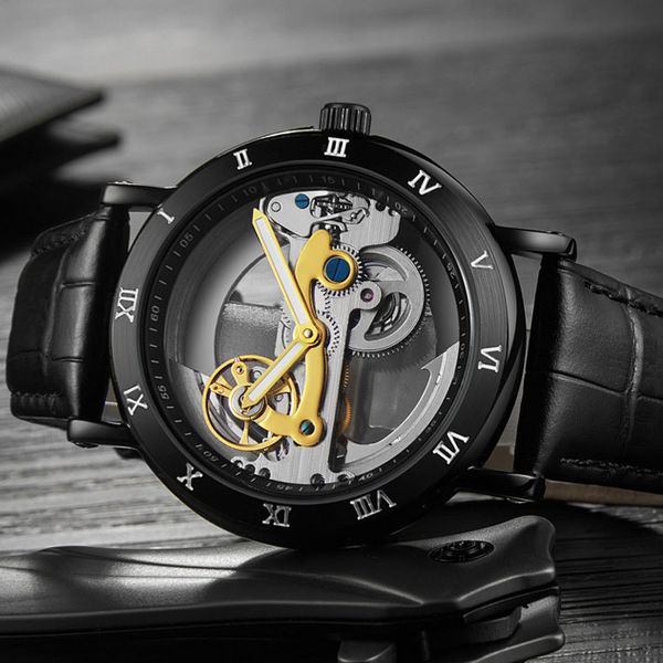 fashion men wristwatches designers mechanical automatic hollow watches genuine leather band waterproof creative wristwatch montre de luxe fo, Slivery;brown
fashion men wristwatches designers mechanical automatic hollow watches genuine leather band waterproof creative wristwatch montre de luxe fo, Slivery;brown