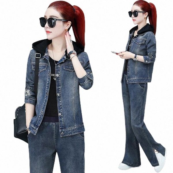 women's tracksuits large size embroidery 2 piece set women pant and jeans korean denim suit matching sets ensemble femme deux pieces wo, Gray
women's tracksuits large size embroidery 2 piece set women pant and jeans korean denim suit matching sets ensemble femme deux pieces wo, Gray