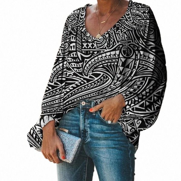 women's blouses & shirts customized blouse women casual shirt spring ladies chiffon brand clothes polynesian style pattern girls long s, White
women's blouses & shirts customized blouse women casual shirt spring ladies chiffon brand clothes polynesian style pattern girls long s, White