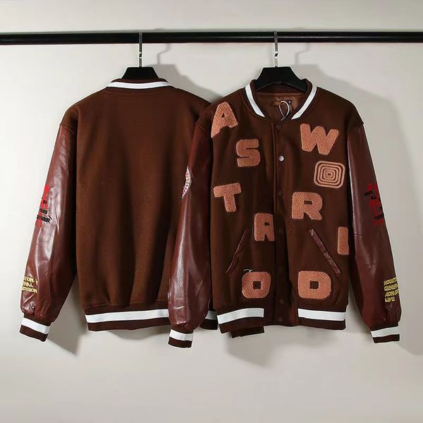men designer jacket world embroidery baseball streetwear patchwork letter asap rocky harajuku college varsity bomber coat couples letter, Black;brown
men designer jacket world embroidery baseball streetwear patchwork letter asap rocky harajuku college varsity bomber coat couples letter, Black;brown