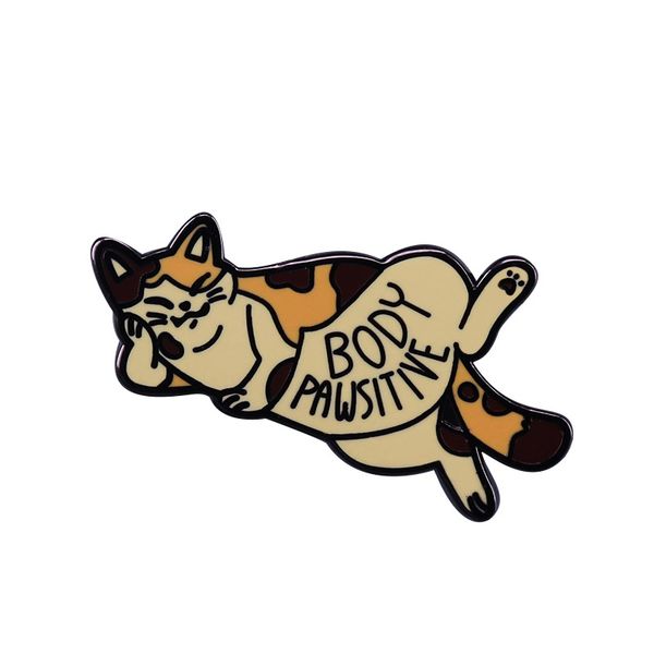 other fashion accessories chonky cat pin have a fat body brooch tell you to love your body, Silver
other fashion accessories chonky cat pin have a fat body brooch tell you to love your body, Silver