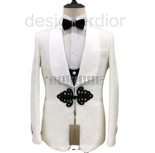 men's suits & blazers designer bow tie three piece black men's business suit set full banquet groom qf7c, White;black
men's suits & blazers designer bow tie three piece black men's business suit set full banquet groom qf7c, White;black