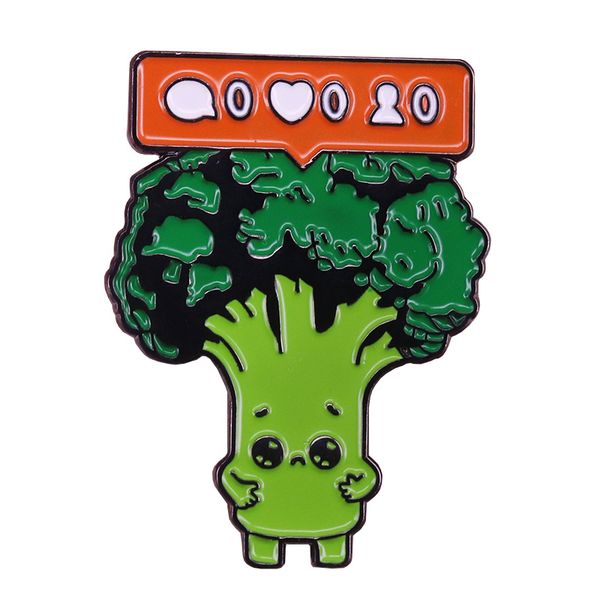 other fashion accessories broccoli with ins message notification enamel pin cute cartoon green vegetables brooch vegan food badge funny gift, Silver
other fashion accessories broccoli with ins message notification enamel pin cute cartoon green vegetables brooch vegan food badge funny gift, Silver