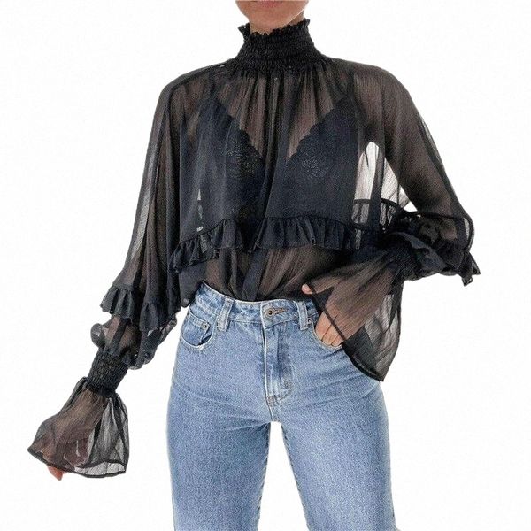 women's blouses & shirts women high neck chiffon shirts long sleeve ruffles style solid color blouse casual loose women's blouses, White
women's blouses & shirts women high neck chiffon shirts long sleeve ruffles style solid color blouse casual loose women's blouses, White