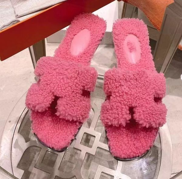 european and american style slippers women's thick lamb hair soled slippers classic buckle decoration multi-color factory wholesale siz, Black
european and american style slippers women's thick lamb hair soled slippers classic buckle decoration multi-color factory wholesale siz, Black