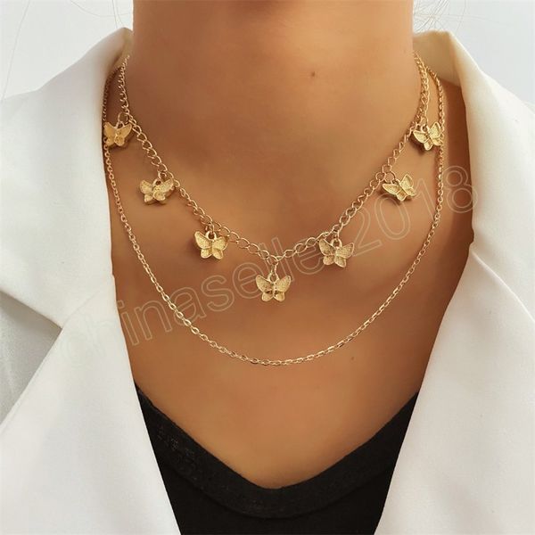 boho multilayer cute butterfly pendant clavicle necklace women 2022 gold color metal sweet necklaces girls fashion jewelry, Silver
boho multilayer cute butterfly pendant clavicle necklace women 2022 gold color metal sweet necklaces girls fashion jewelry, Silver