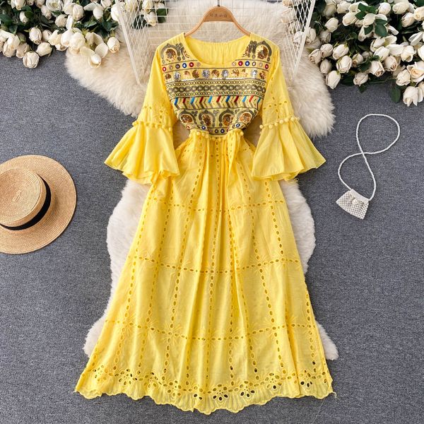 new beach casual dresses summer floral print slim full lady dress a line o neck chiffon pullover mid-calf high waist women dresses 2023, Black;gray
new beach casual dresses summer floral print slim full lady dress a line o neck chiffon pullover mid-calf high waist women dresses 2023, Black;gray