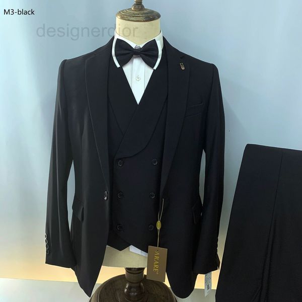 men's suits & blazers designer suit suit three piece slim fitting business casual professional man's bridegroom's wedding dre, White;black
men's suits & blazers designer suit suit three piece slim fitting business casual professional man's bridegroom's wedding dre, White;black
