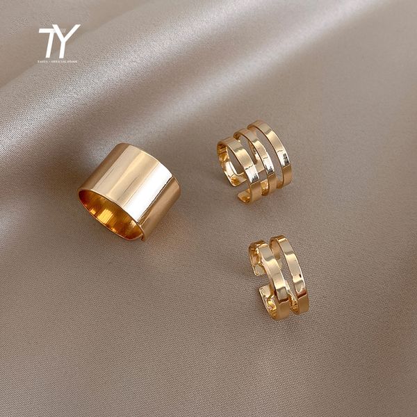 2020 new hip hop three piece open ring for woman fashion korean jewelry unusual metal smooth rings luxury party girl accessories, Golden;silver
2020 new hip hop three piece open ring for woman fashion korean jewelry unusual metal smooth rings luxury party girl accessories, Golden;silver