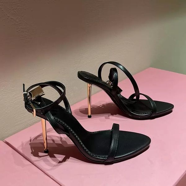 2023 summer popular brands padlock pointy naked sandals shoes women lock-and-key high stiletto heels lady gladiator sandalias party wedding, Black
2023 summer popular brands padlock pointy naked sandals shoes women lock-and-key high stiletto heels lady gladiator sandalias party wedding, Black