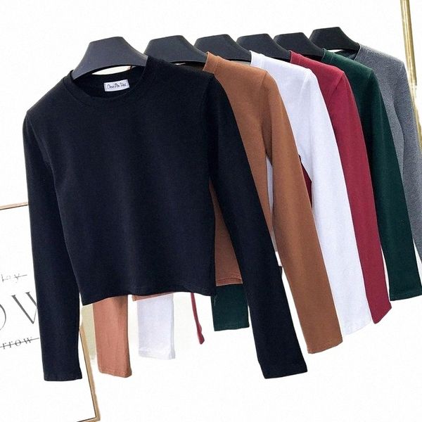 women's t-shirt women's t-shirt 2022 solid color basic long sleeve women t shirt casual black white crop o neck korea ladies simp 
women's t-shirt women's t-shirt 2022 solid color basic long sleeve women t shirt casual black white crop o neck korea ladies simp