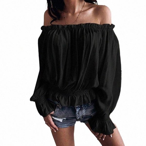 women's blouses & shirts plus size women long sleeve blouse casual elastic lace up hem loose chiffon shirts black white off shoulder w
women's blouses & shirts plus size women long sleeve blouse casual elastic lace up hem loose chiffon shirts black white off shoulder w