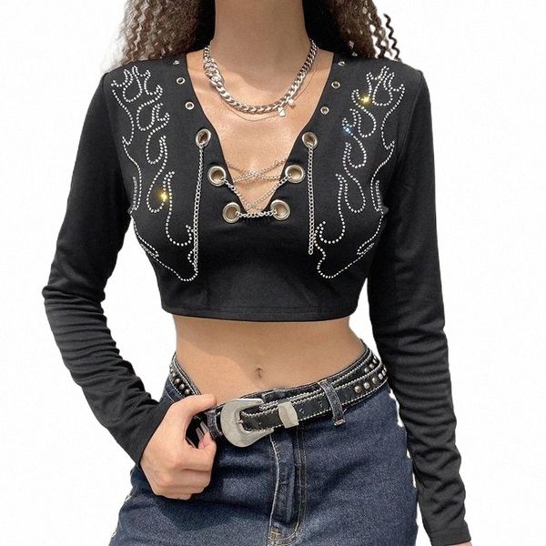 women's t-shirt women's t-shirt sequins chain lace up crop summer long sleeve night club streetwear cutout black cropped cardigan, White
women's t-shirt women's t-shirt sequins chain lace up crop summer long sleeve night club streetwear cutout black cropped cardigan, White