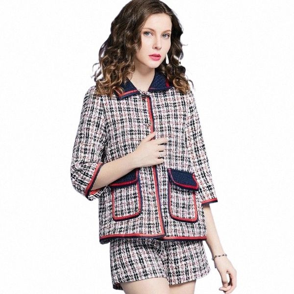 women's tracksuits plaid tweed retro lapel coat shorts two piece suit can customized big size women's tracksuits r26t#, Gray
women's tracksuits plaid tweed retro lapel coat shorts two piece suit can customized big size women's tracksuits r26t#, Gray