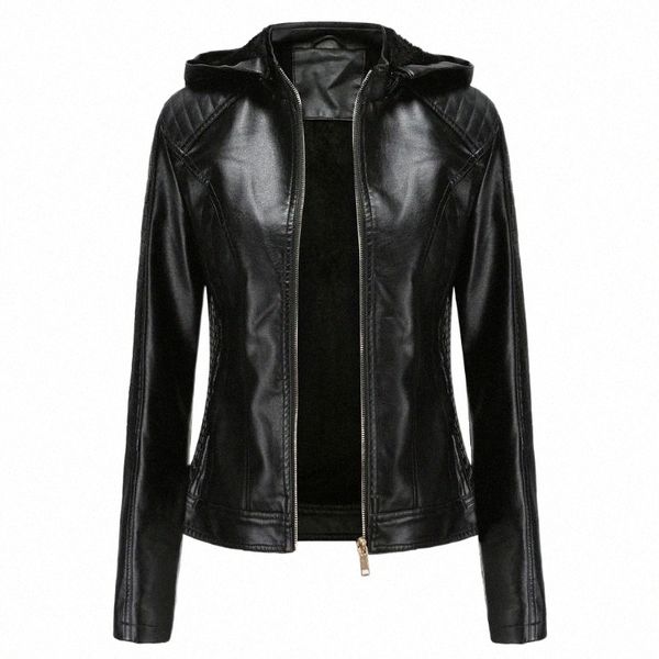women's jackets jacket women leather zipper hoodie motorcycle jacket winter femme fashion black streetwear plus size coat #yj2 b8p7#, Black;brown
women's jackets jacket women leather zipper hoodie motorcycle jacket winter femme fashion black streetwear plus size coat #yj2 b8p7#, Black;brown