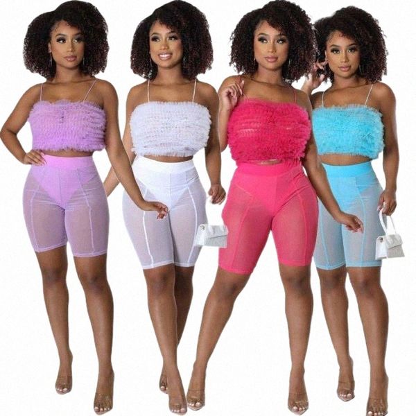 women's tracksuits women's tracksuits mesh patchwork shorts y2k tracksuit two piece set women sling stretch ruffles crop pants clu, Gray
women's tracksuits women's tracksuits mesh patchwork shorts y2k tracksuit two piece set women sling stretch ruffles crop pants clu, Gray