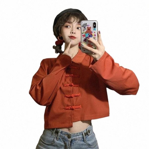 women's blouses & shirts sweet chinese style autumn kawaii vintage knot full sleeve harajuku buckle shirt women basis solid color blous, White
women's blouses & shirts sweet chinese style autumn kawaii vintage knot full sleeve harajuku buckle shirt women basis solid color blous, White
