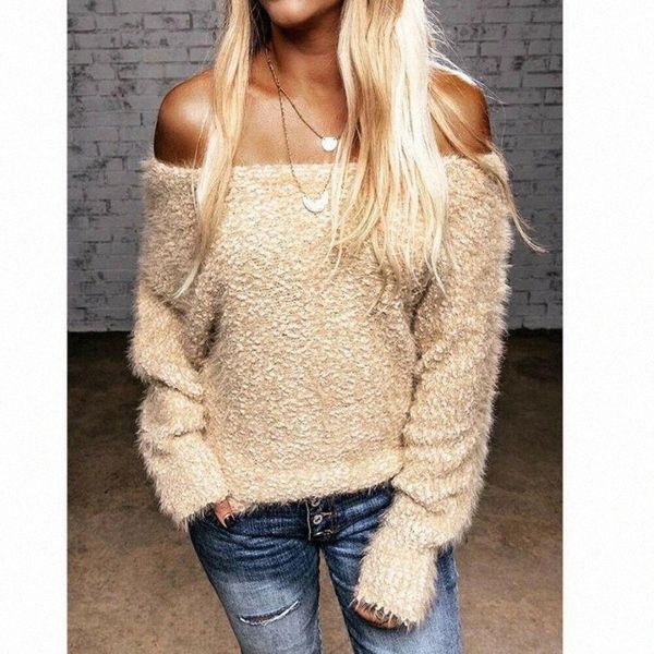 women's blouses & shirts goocheer arrival winter women off shoulder blouse long sleeve ladies solid knitted pullovers loose elegant chi, White
women's blouses & shirts goocheer arrival winter women off shoulder blouse long sleeve ladies solid knitted pullovers loose elegant chi, White