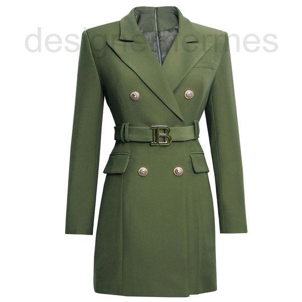 women's suits & blazers designer 2022 spring and autumn new fashion army green belt long sleeve slim temperament suit dress 0s75, White;black
women's suits & blazers designer 2022 spring and autumn new fashion army green belt long sleeve slim temperament suit dress 0s75, White;black
