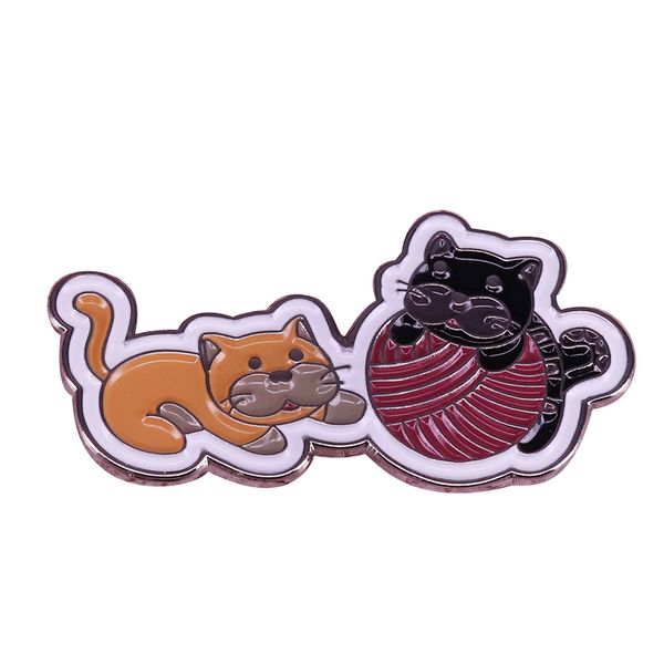 other fashion accessories cats playing yarn ball enamel pin cute knitting craft brooch creative knitters flair jewelry funny jackets backpac, Silver
other fashion accessories cats playing yarn ball enamel pin cute knitting craft brooch creative knitters flair jewelry funny jackets backpac, Silver