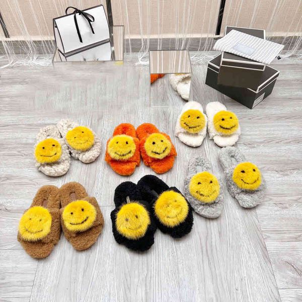 slippers net red lamb fur slippers women wear home style mink wool cotton with a smiling face in autumn and winter, Black
slippers net red lamb fur slippers women wear home style mink wool cotton with a smiling face in autumn and winter, Black