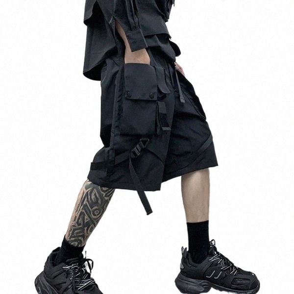 men's shorts men's shorts 2022 techwear cargo with ribbon belt men multi-pockets harajuku casual hip hop goth punk short pants ber, White;black
men's shorts men's shorts 2022 techwear cargo with ribbon belt men multi-pockets harajuku casual hip hop goth punk short pants ber, White;black