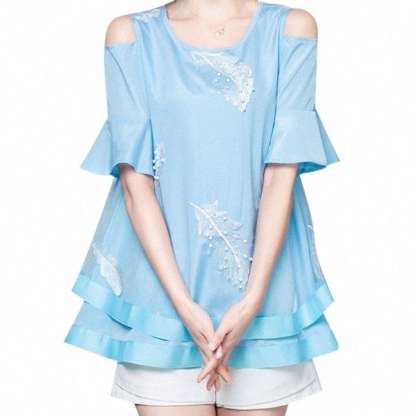 women's blouses & shirts women short sleeve blouse plus size blusas mujer de moda casual loose o neck summer nice bead shirts 2021 wom, White
women's blouses & shirts women short sleeve blouse plus size blusas mujer de moda casual loose o neck summer nice bead shirts 2021 wom, White