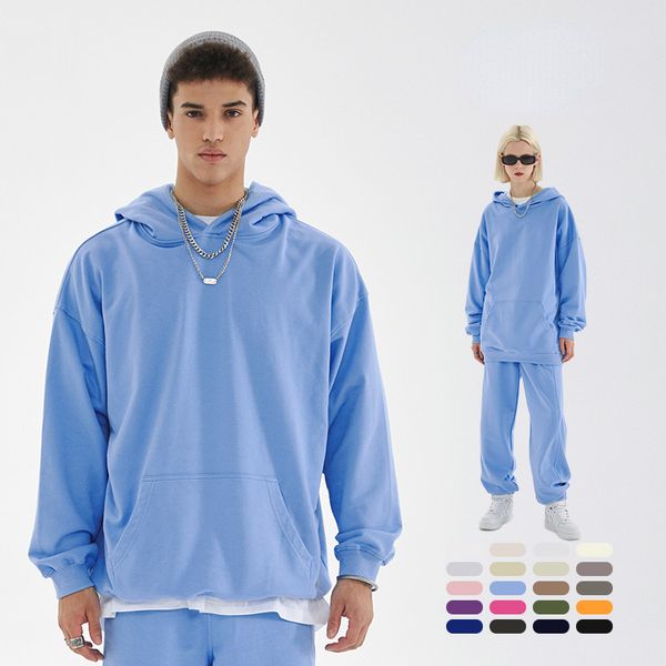 men s hoodies sweatshirts autumn and winter fashion br fog earth color loose heavy thickened cotton pullover hooded sweater 220909, Black
men s hoodies sweatshirts autumn and winter fashion br fog earth color loose heavy thickened cotton pullover hooded sweater 220909, Black