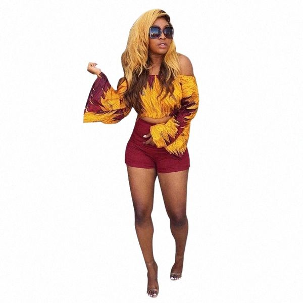 women's tracksuits leaf print women o neck flare sleeve with shorts fashion summer suits women's tracksuits f0er#, Gray
women's tracksuits leaf print women o neck flare sleeve with shorts fashion summer suits women's tracksuits f0er#, Gray
