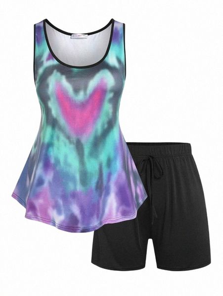 women's tracksuits women's tracksuits tie dye shorts pajamas set women summer lounge scoop neck sleeveless tank and sleepwear suit, Gray
women's tracksuits women's tracksuits tie dye shorts pajamas set women summer lounge scoop neck sleeveless tank and sleepwear suit, Gray