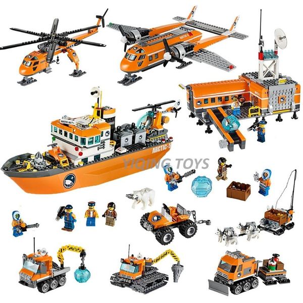 all series city arctic bricks building blocks model toys for childrens kids gift snowmobile ice crawler lj200928260j