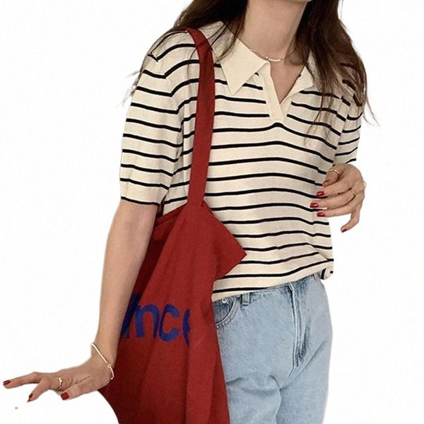 women's t-shirt women's t-shirt lapel striped short-sleeved women korean fashion loose t-shirts woman casual slim short ladies su, White
women's t-shirt women's t-shirt lapel striped short-sleeved women korean fashion loose t-shirts woman casual slim short ladies su, White