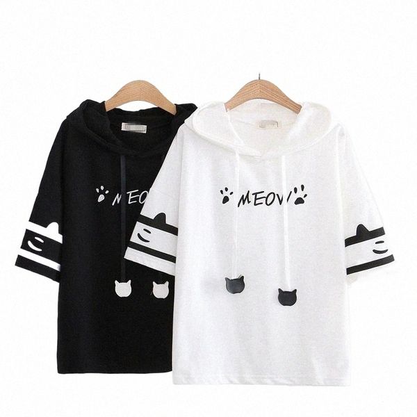 women's t-shirt women's t-shirt t-shirts women patchwork loose harajuku all-match short sleeve hooded summer cute korean version s, White
women's t-shirt women's t-shirt t-shirts women patchwork loose harajuku all-match short sleeve hooded summer cute korean version s, White