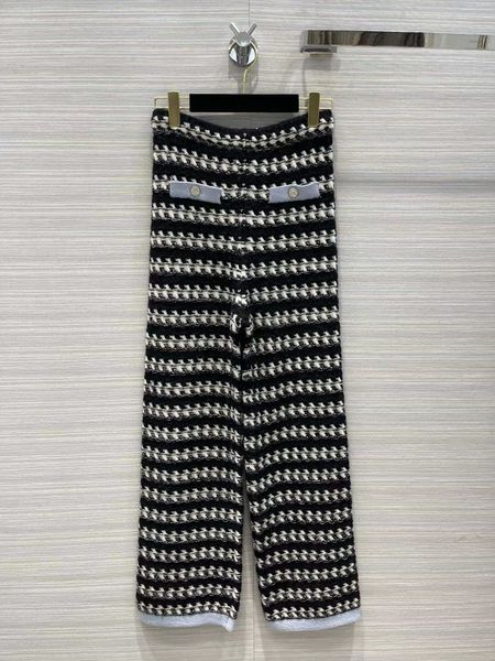 milan runway pants 2022 new autumn winter knit striped fashion straight designer brand same style trousers women's 0911-11, Black;white
milan runway pants 2022 new autumn winter knit striped fashion straight designer brand same style trousers women's 0911-11, Black;white