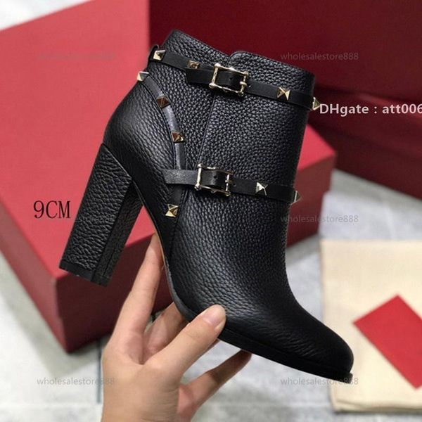 shoes 2021 womens high heels ankle boots winter leather with granulated calfskin rivet new fashion austra valentinoe''valentinoity, Black
shoes 2021 womens high heels ankle boots winter leather with granulated calfskin rivet new fashion austra valentinoe''valentinoity, Black