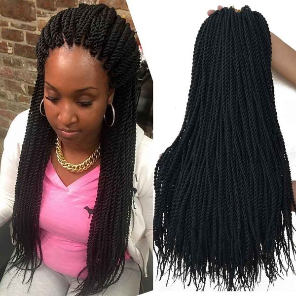 18/22 inch senegalese twist crochet hair for black women 30 strands/pack pre lopped natural color braid with ends ls23
18/22 inch senegalese twist crochet hair for black women 30 strands/pack pre lopped natural color braid with ends ls23