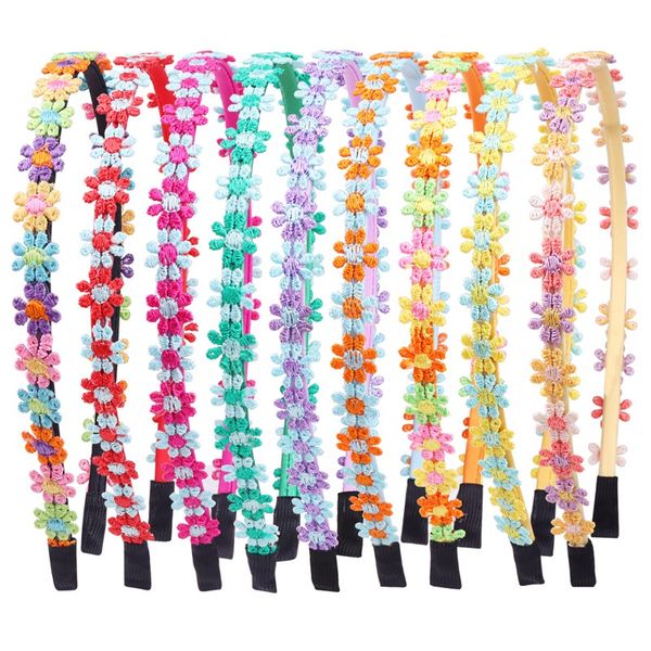 children's beautiful colorful flower fabric headband girl princess headbands hair accessories headdress, Slivery;white
children's beautiful colorful flower fabric headband girl princess headbands hair accessories headdress, Slivery;white