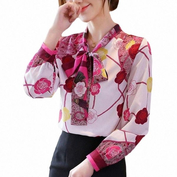women's blouses & shirts fashion print women blouses long sleeve v-neck bow lace-up chiffon blouse shirts korean plus size blusas muje, White
women's blouses & shirts fashion print women blouses long sleeve v-neck bow lace-up chiffon blouse shirts korean plus size blusas muje, White