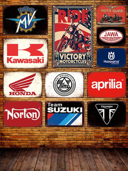 motor metal painting vintage motorcycle brand logo tin sign home decor retro motorbike store shop metal poster plate plaque garage wall deco
motor metal painting vintage motorcycle brand logo tin sign home decor retro motorbike store shop metal poster plate plaque garage wall deco