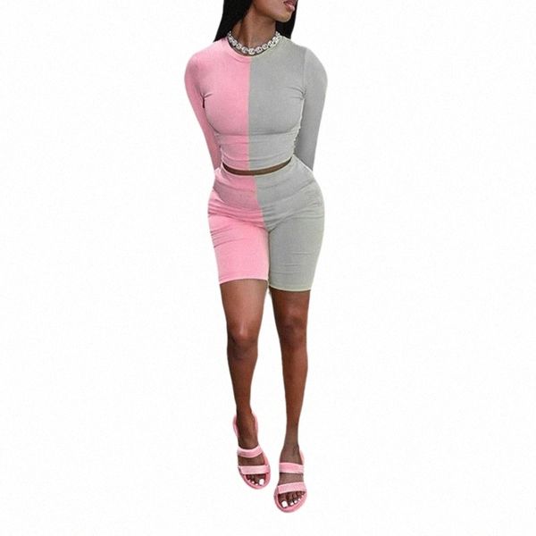 women's tracksuits womens casual two piece sets fresh contrast color stitching long sleeve pullover and high waist tight shorts women&, Gray
women's tracksuits womens casual two piece sets fresh contrast color stitching long sleeve pullover and high waist tight shorts women&, Gray