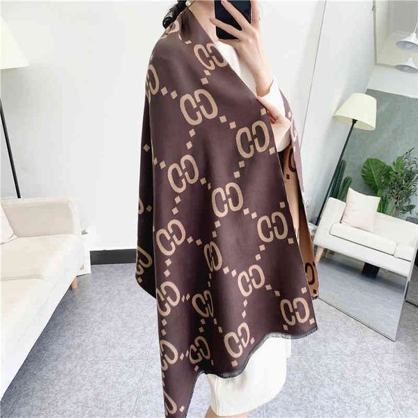 classic style ins scarf female korean version soft girl student thickened scarf brown cashmere shawl, Blue;gray
classic style ins scarf female korean version soft girl student thickened scarf brown cashmere shawl, Blue;gray