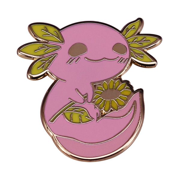other fashion accessories cute sunflower axolotl enamel pin kawaii animal water sprite hexagon fish brooch smile alotl just like an axolotl, Silver
other fashion accessories cute sunflower axolotl enamel pin kawaii animal water sprite hexagon fish brooch smile alotl just like an axolotl, Silver