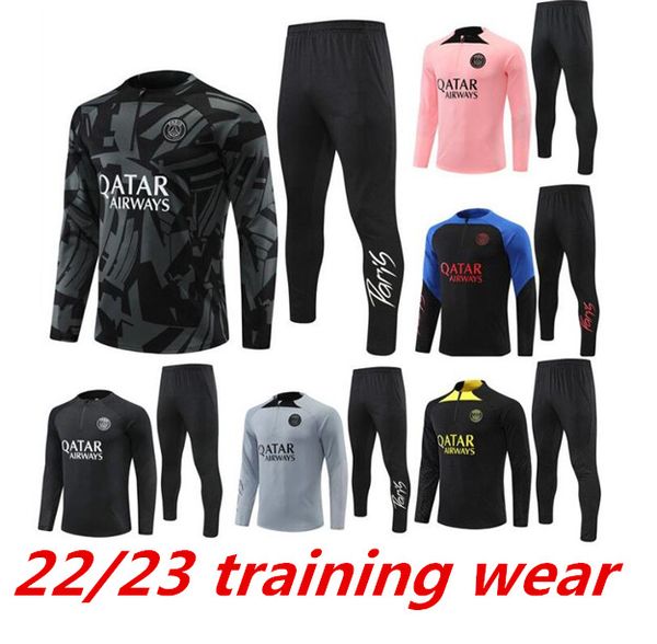 2022 2023 kids soccer tracksuit psgs mbappe jacket futbol men long sleeves survetement sets hommes sportswear training suits football tracks, Black;yellow
2022 2023 kids soccer tracksuit psgs mbappe jacket futbol men long sleeves survetement sets hommes sportswear training suits football tracks, Black;yellow