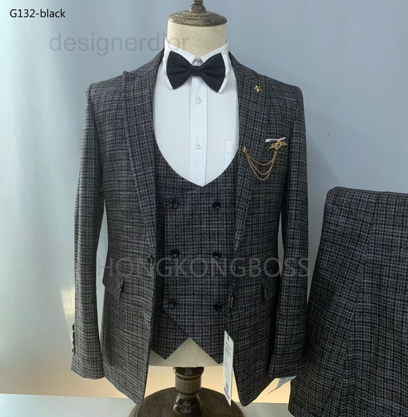 men's suits & blazers designer thickened high-grade suit korean version slim fit youth's light luxury plaid cloth single western c, White;black
men's suits & blazers designer thickened high-grade suit korean version slim fit youth's light luxury plaid cloth single western c, White;black