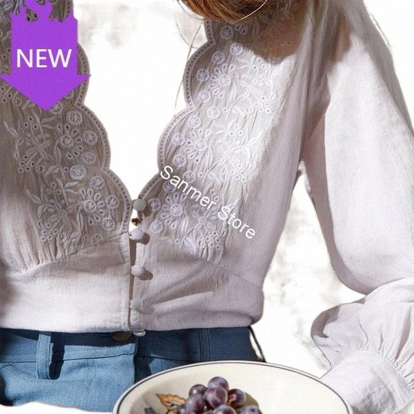 women's blouses & shirts floral hollow out lantern sleeve v-neck temperament office lady shirt with buttons women's white long emb
women's blouses & shirts floral hollow out lantern sleeve v-neck temperament office lady shirt with buttons women's white long emb
