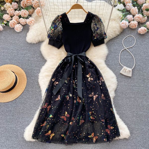 new casual dresses summer floral print slim short lady dress a line square collar chiffon puff sleeve pullover women dresses 2023, Black;gray
new casual dresses summer floral print slim short lady dress a line square collar chiffon puff sleeve pullover women dresses 2023, Black;gray