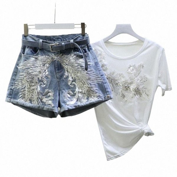 women's tracksuits women's tracksuits summer embroidery sequins tshirt shorts two piece set women short sleeve o neck tee shirts h, Gray
women's tracksuits women's tracksuits summer embroidery sequins tshirt shorts two piece set women short sleeve o neck tee shirts h, Gray