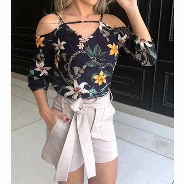 women's blouses & shirts fashion women shirts v neck plus size floral print off shoulder adjustable sling summer blouse women's b, White
women's blouses & shirts fashion women shirts v neck plus size floral print off shoulder adjustable sling summer blouse women's b, White